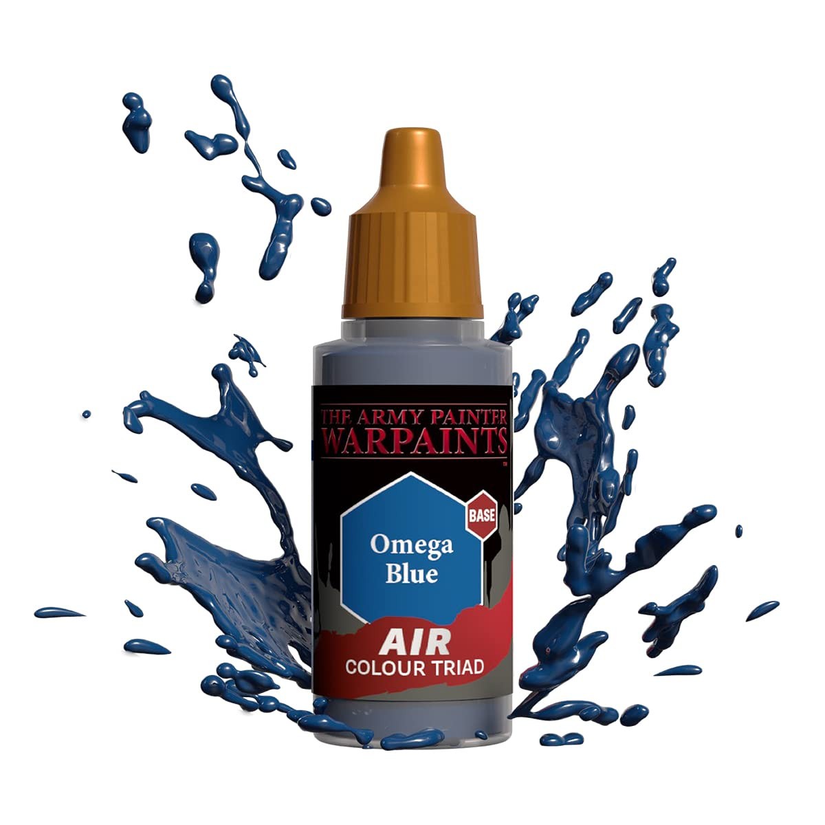 Omega Blue Airbrush Paint 063 Fl Oz Ready to Use Non Toxic Acrylic for Miniat...