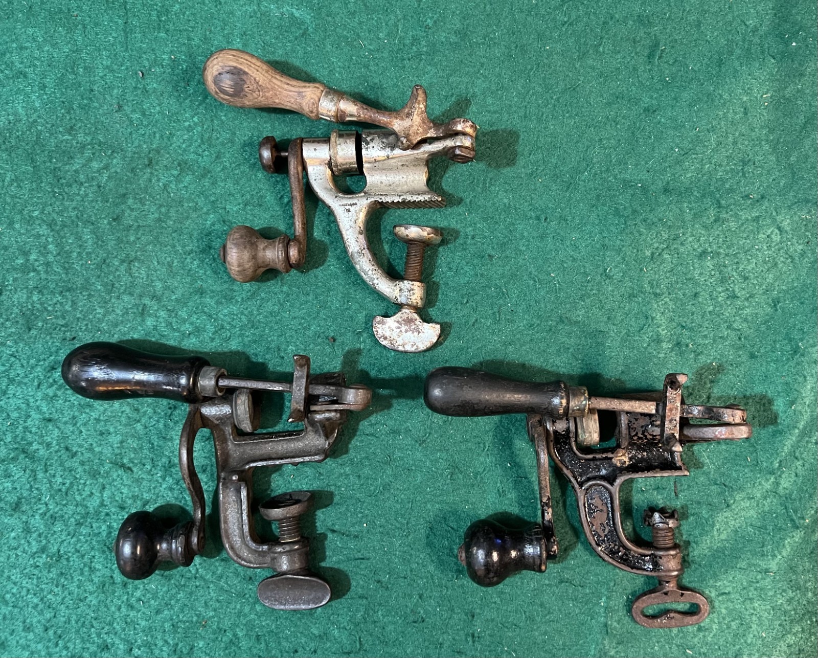 3 Antique / Vintage Shotgun Shell Hand Reloading / Crimping Tools FREE SHIPPING