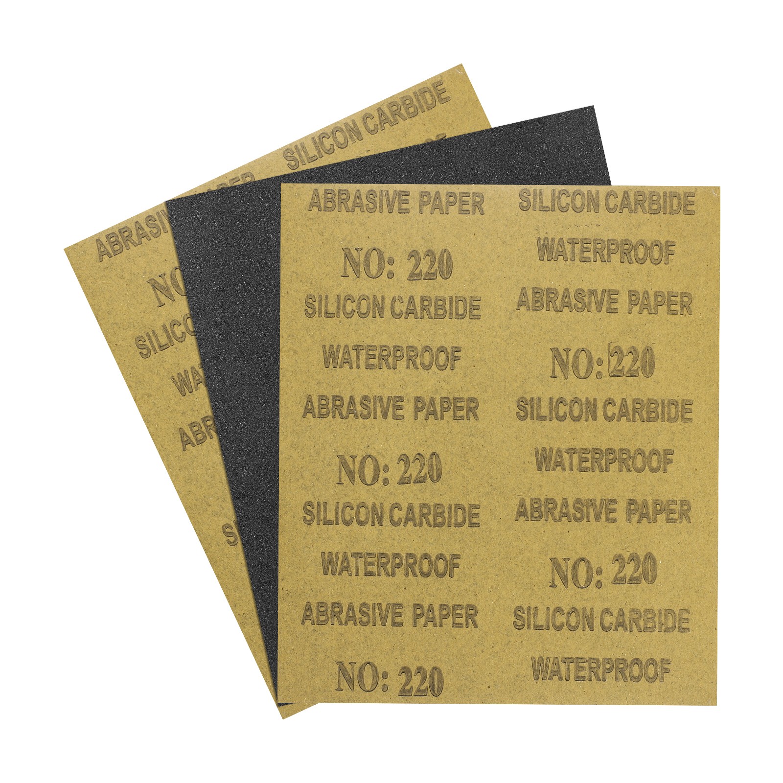 3pcs Sand Papers - [9 x 11 Inch x 220 Grits] Sandpaper Sheets