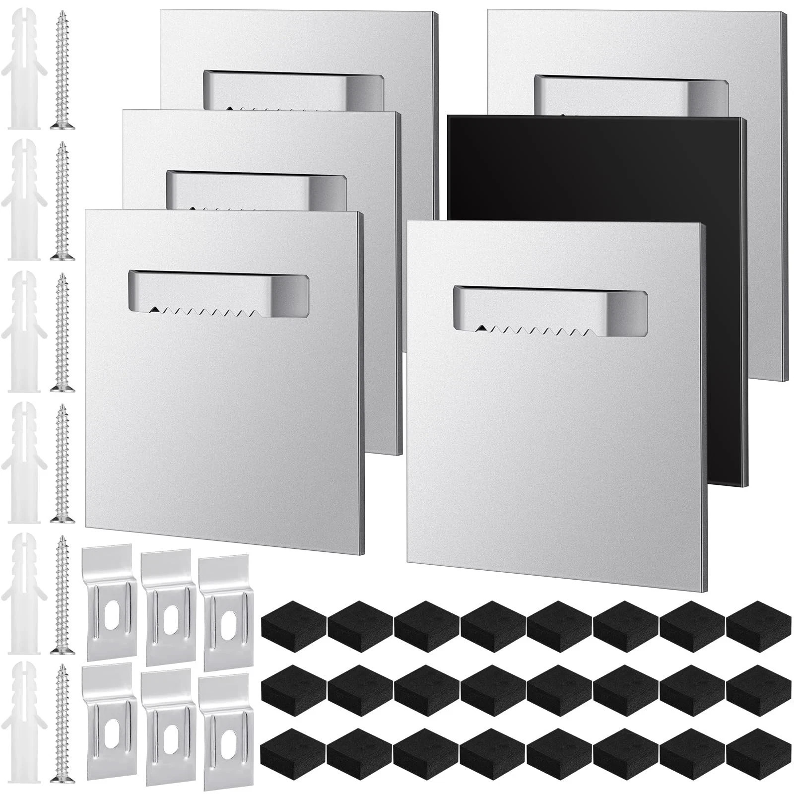 Complete Package for Easy Installation: the package includes 6 sets of self adhe
