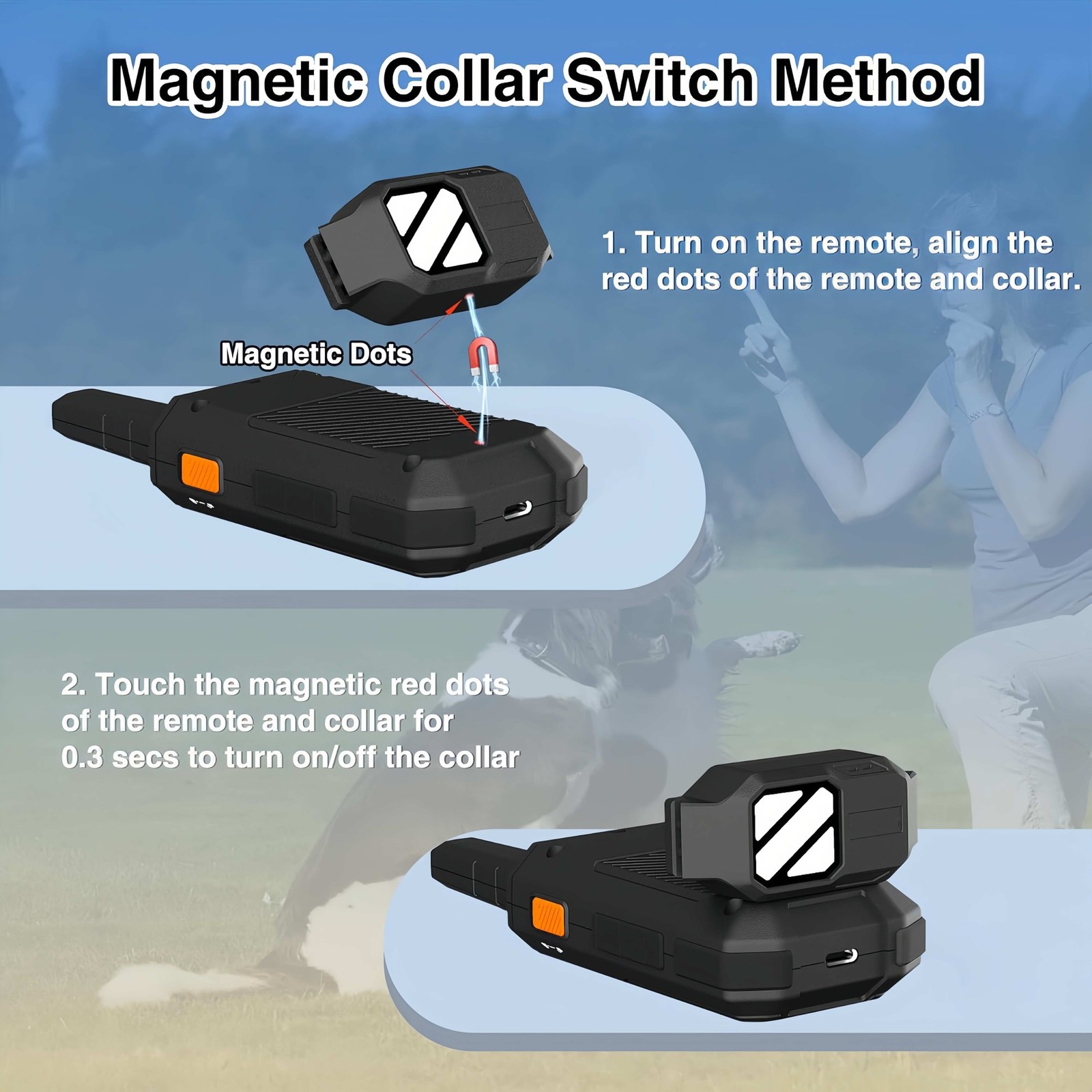 Dog Training Collar with Remote 4200FT Humane Training Modes Electric Dog Collar
