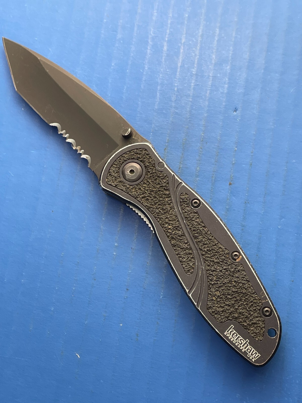 Kershaw 1670TBLKST Blur Knife Black, Combo Serrated, Assisted