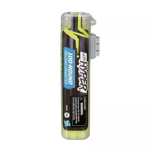 Brand New NERF Hyper 100-Round Refill Canister.