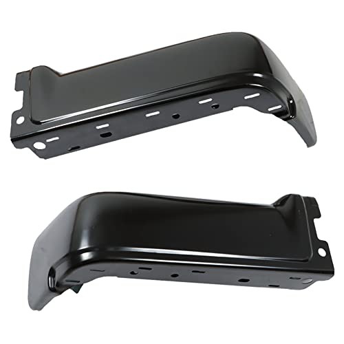 2 Pcs Steel Rear Bumper Ends Left Right Black Replacement for F150 2009-2014