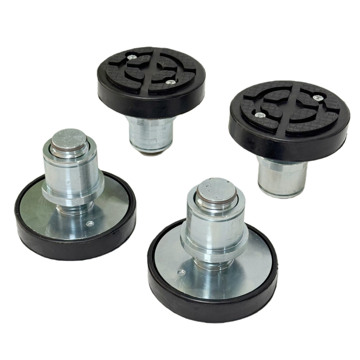 4Pc 50mm Car Lift Rubber Tray Heightening Feet Plus High Leg Pads Shaft Diameter
