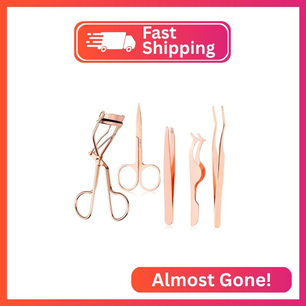 Arroyner 5 Pieces Eyelash Applicator Tool False Eyelashes Applicator Eyebrow Cur