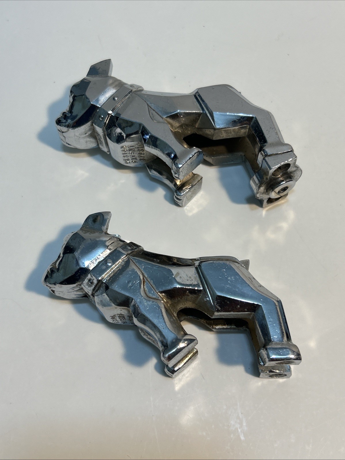 Vintage Mack Truck Bulldog Hood Ornament Chrome 87931 USA Lot Of 2