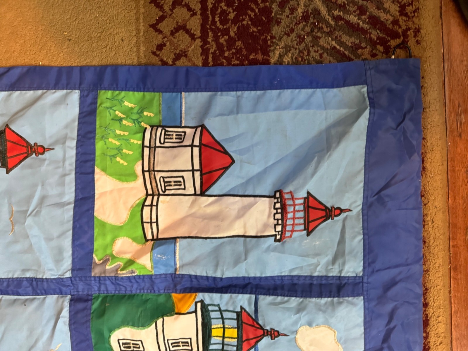 Oregon Coast Lighthouses Wall Hanging flag Quilt pattern Art READ