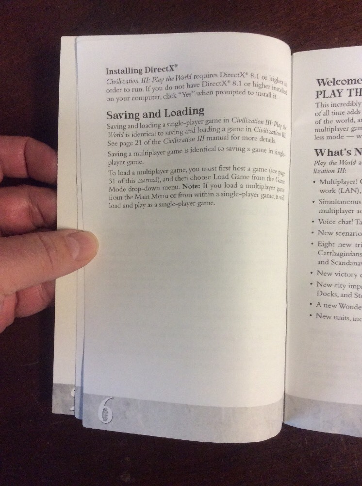 Sid Meier's Civilization 3 Manual Only For PC