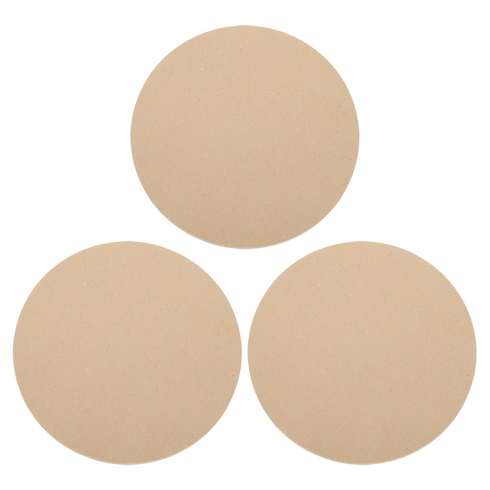 3 Pack 9.8" 250mm Diameter Ceramic Drying Slab, 9mm 3/8" Thick, Brown
