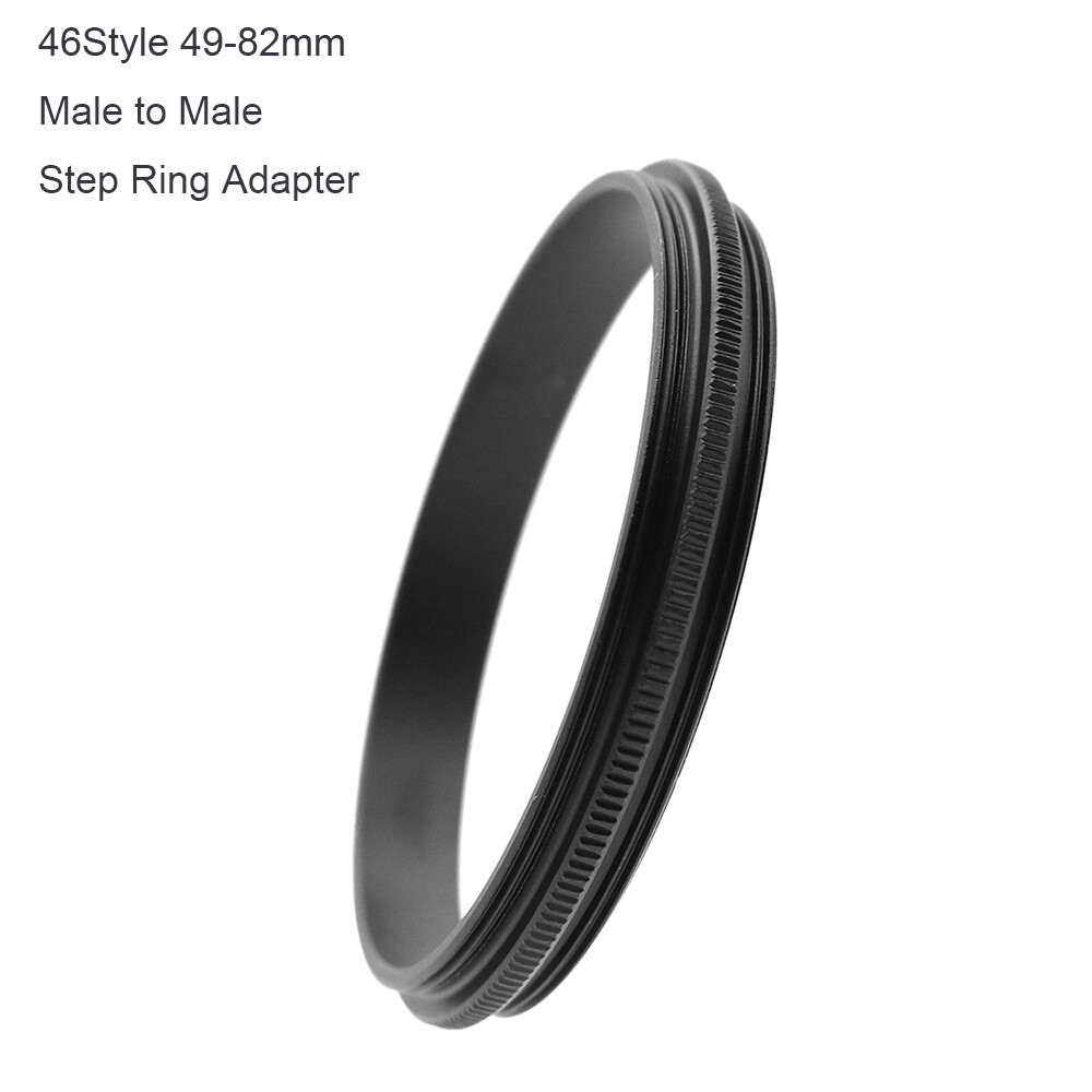 Metal Step Ring Adapter 49 55 58 62 72 77 82mm Male to Male Lens Filter Adapter