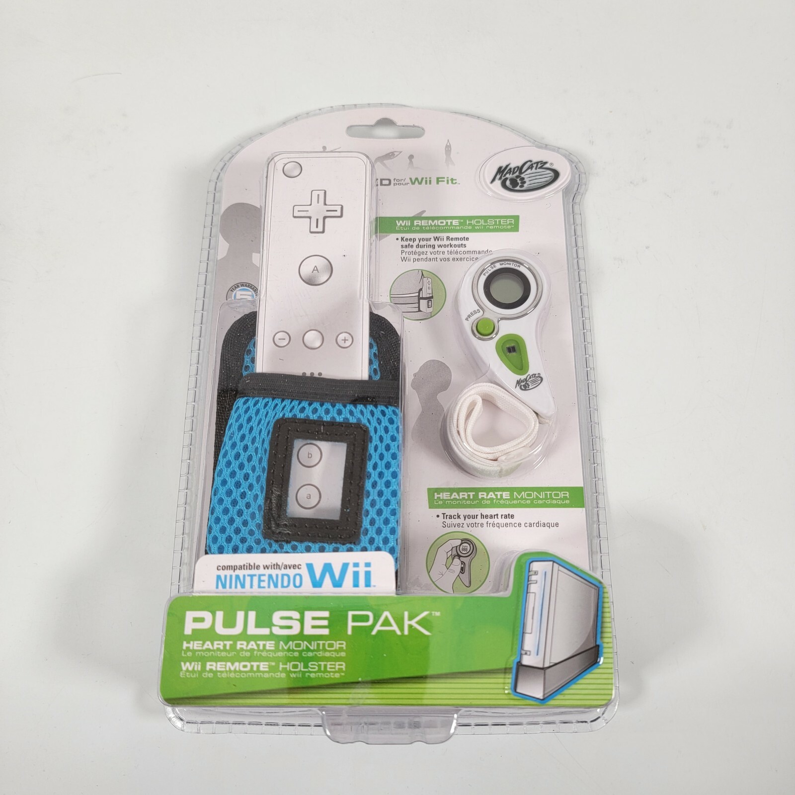 MAD CATZ PAK FOR NINTENDO Wii  HEART RATE MONITOR & HOLSTER