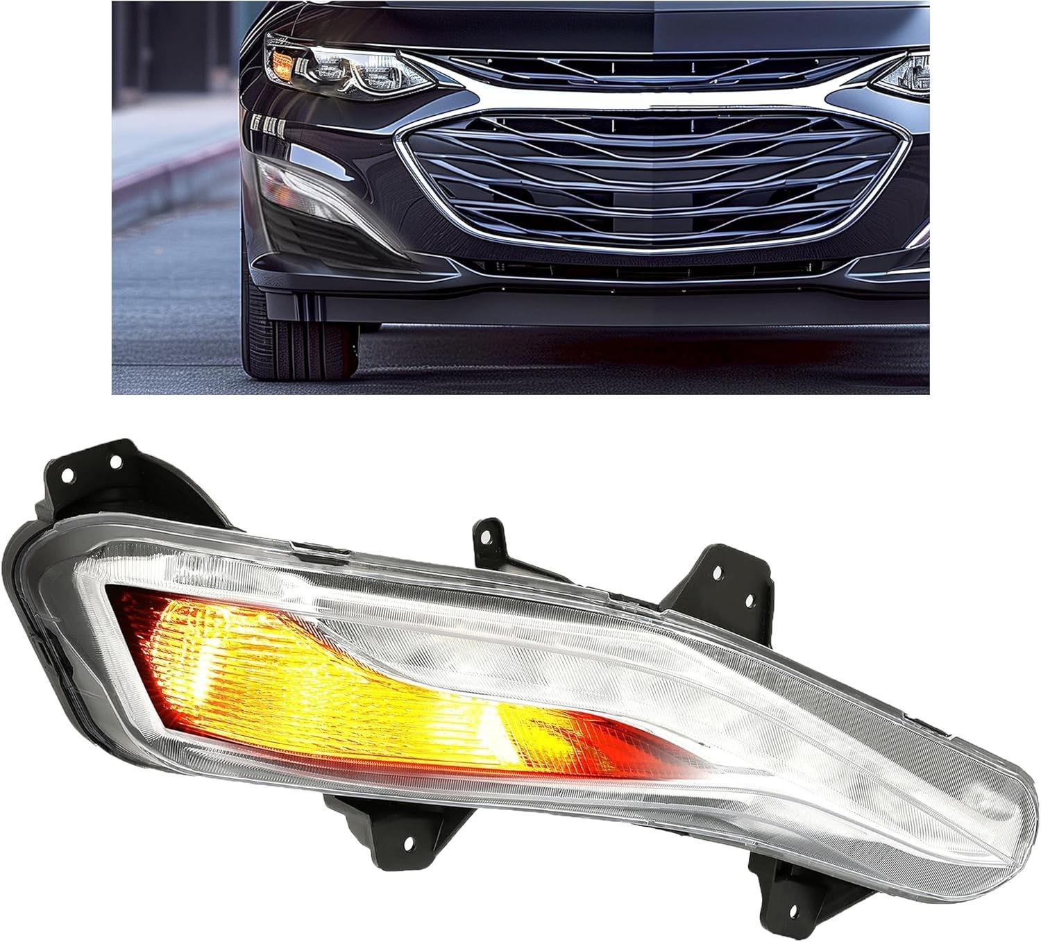 RH Turn Signal Light Compatible with 2019-2023 Malibu Replacement for 84575552