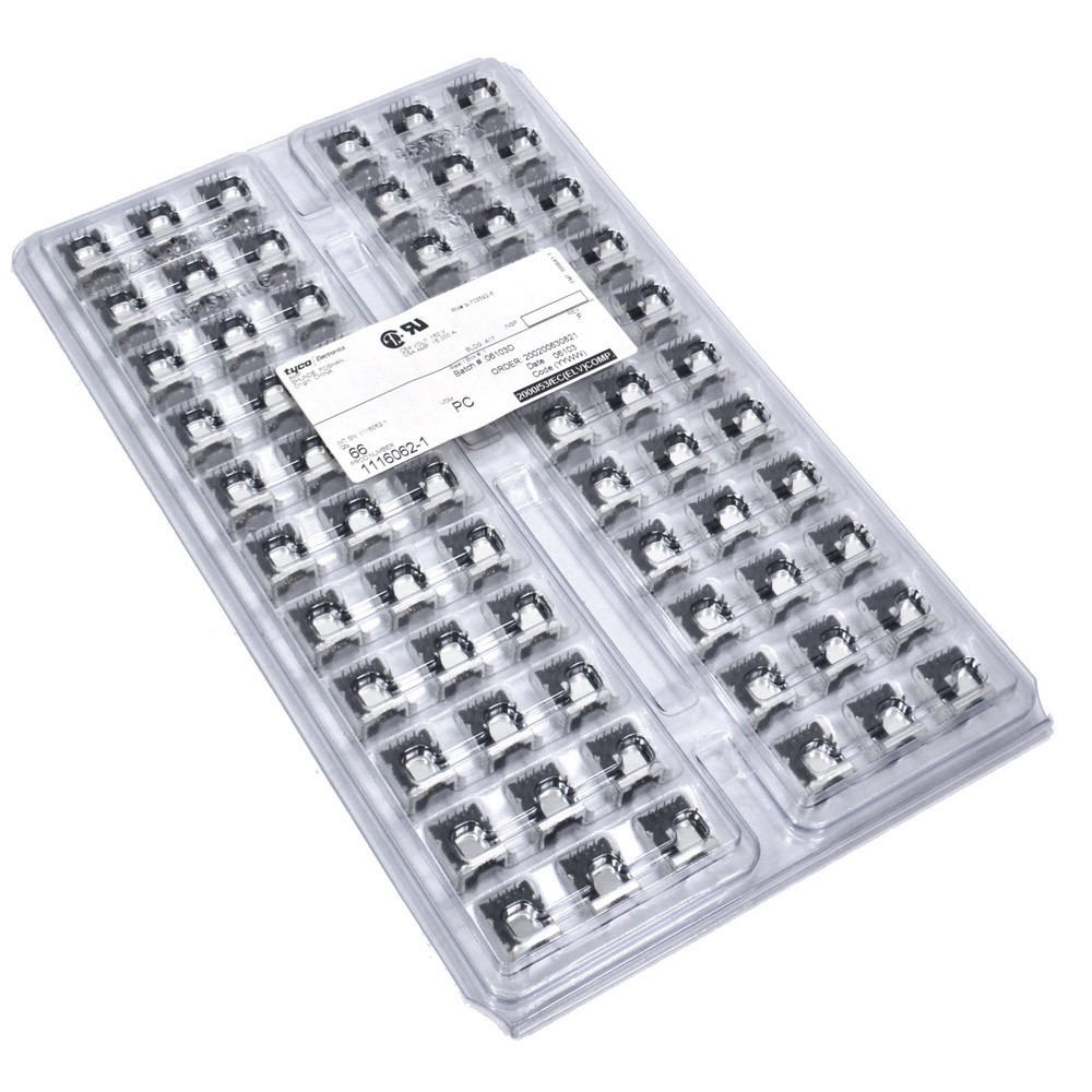 (Lot of 66) NEW Tyco 1116062-1 RJ45 Single-Port Modular Ethernet Connector Jack