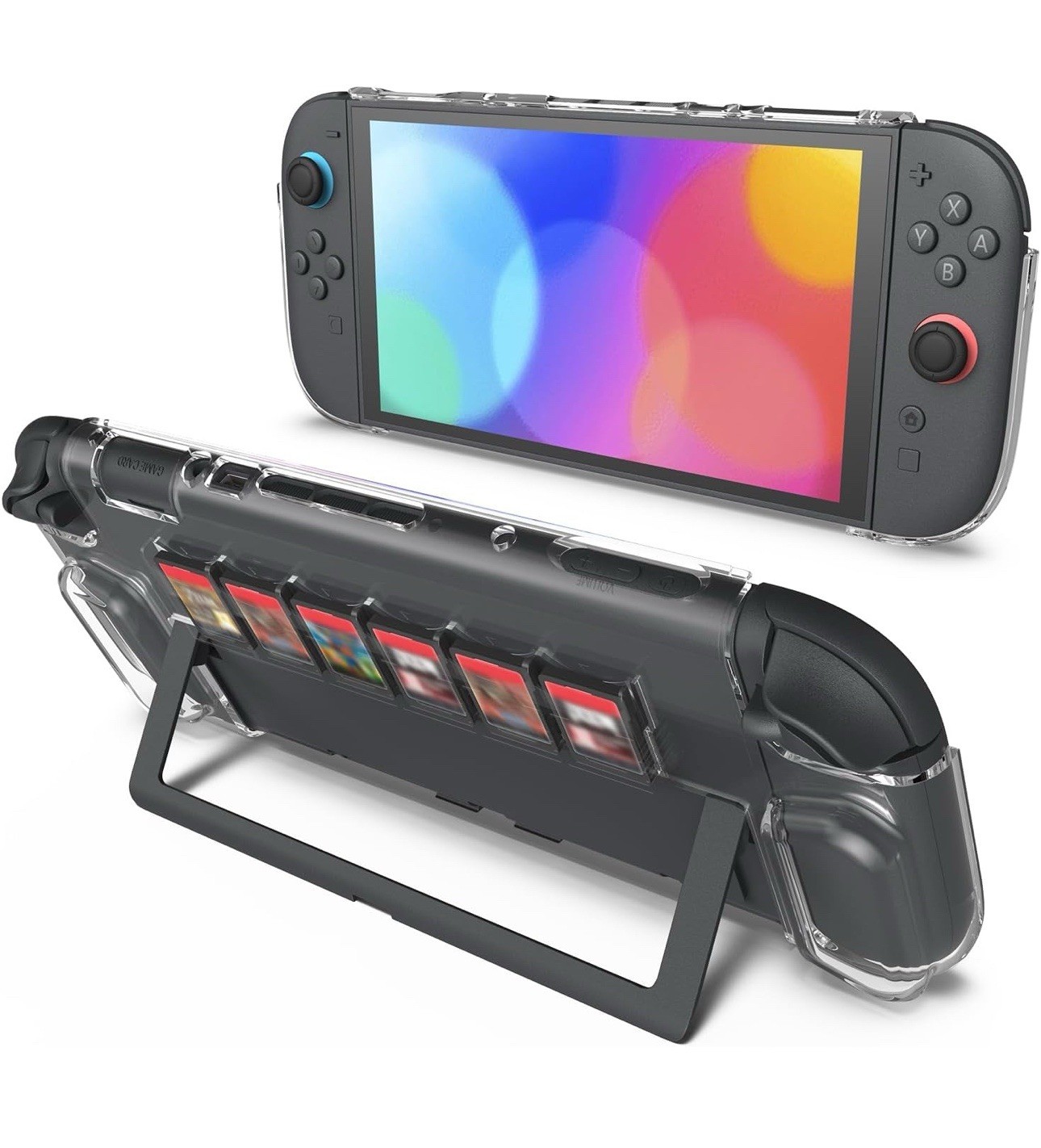 Dockable Protective Case for Nintendo Switch 2 2025 Clear Shockproof Grip Cover
