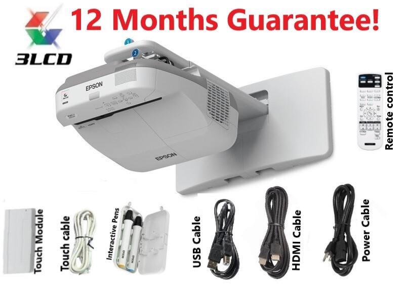 Epson BrightLink 595Wi 3LCD Ultra Short Throw Projector - New Lamp Installed!