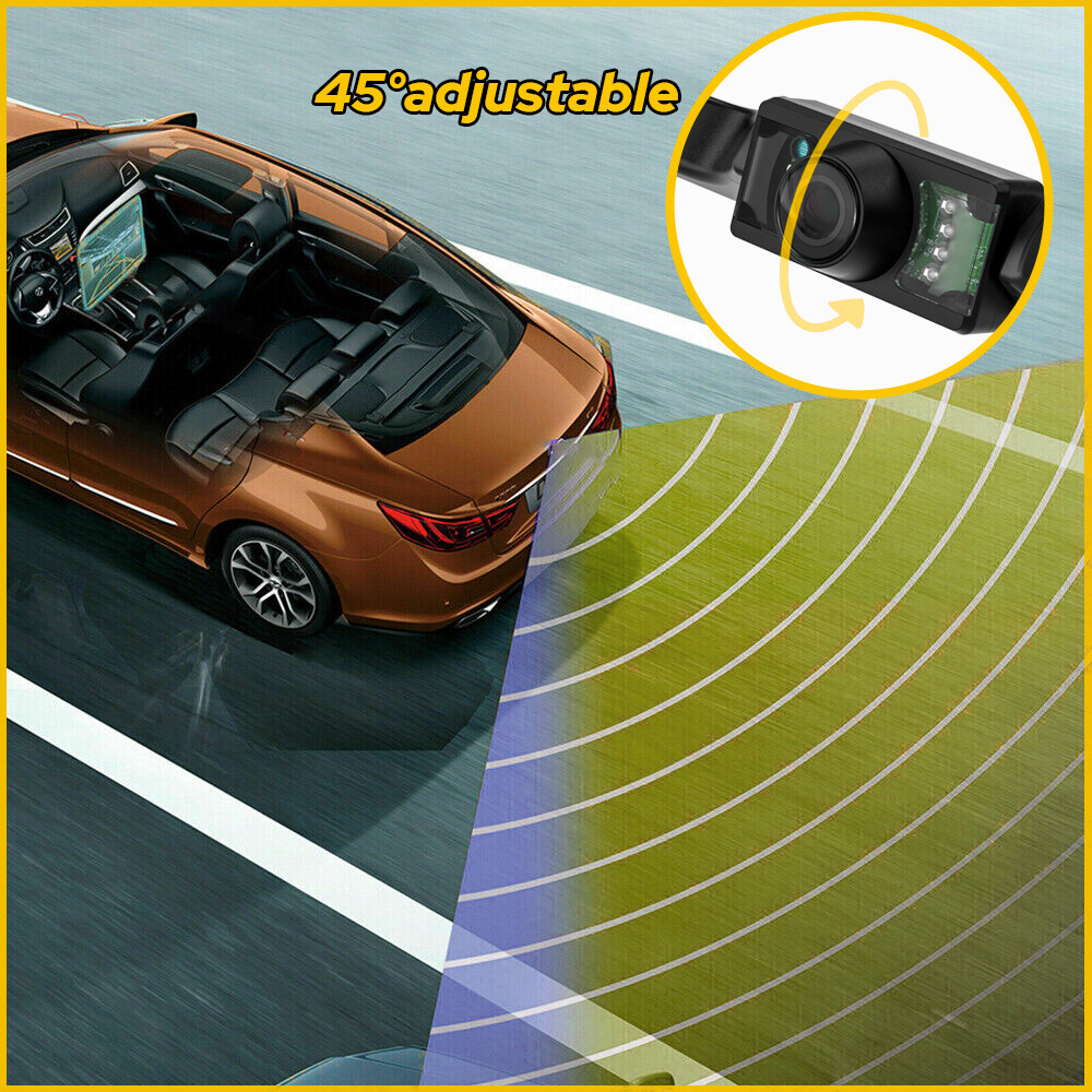 Car Rear View Camera Reverse Backup Camera Night Vision License Plate Waterproof