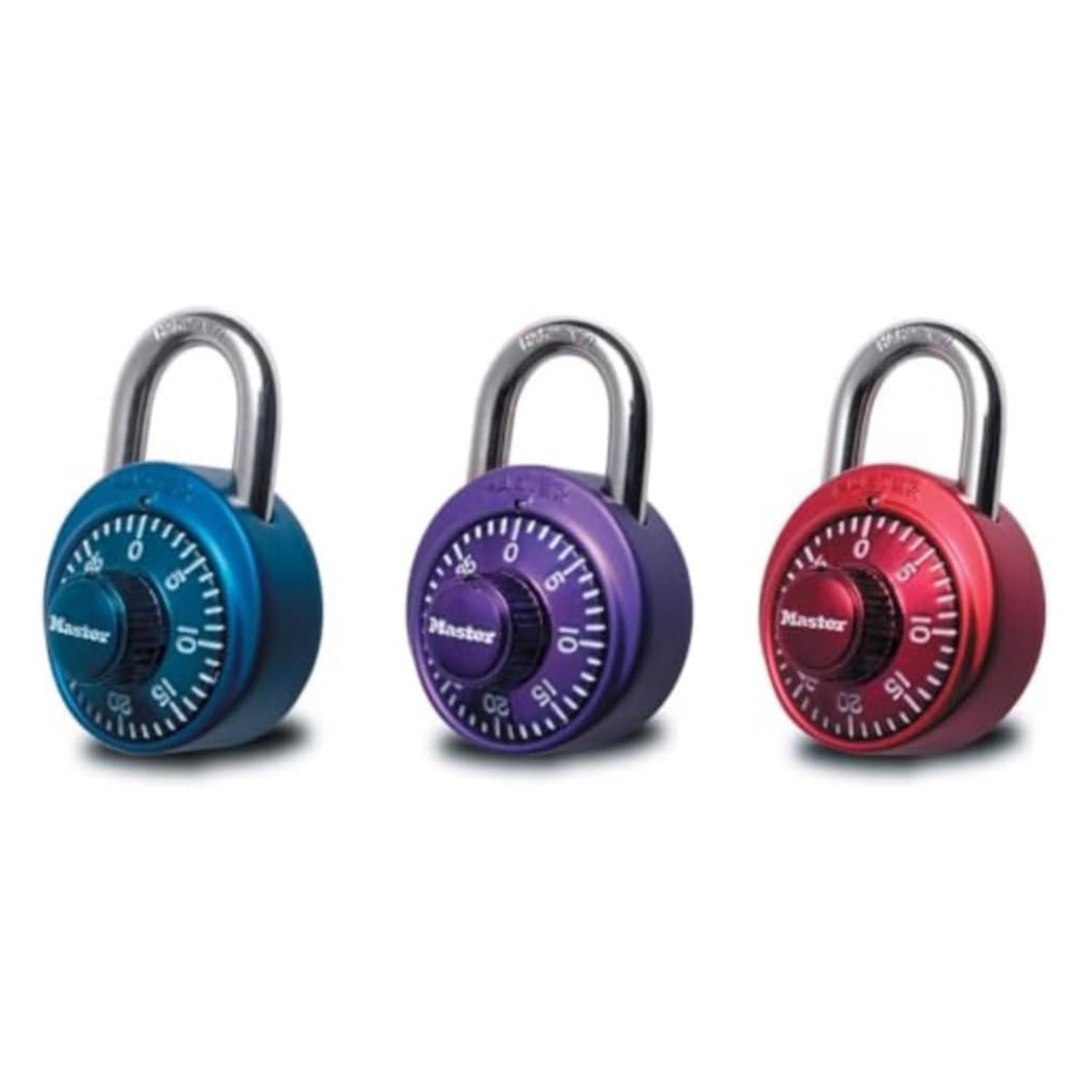 Master Lock 1530DCM Assorted Metal Combination Dial Padlock 1-7/8in.