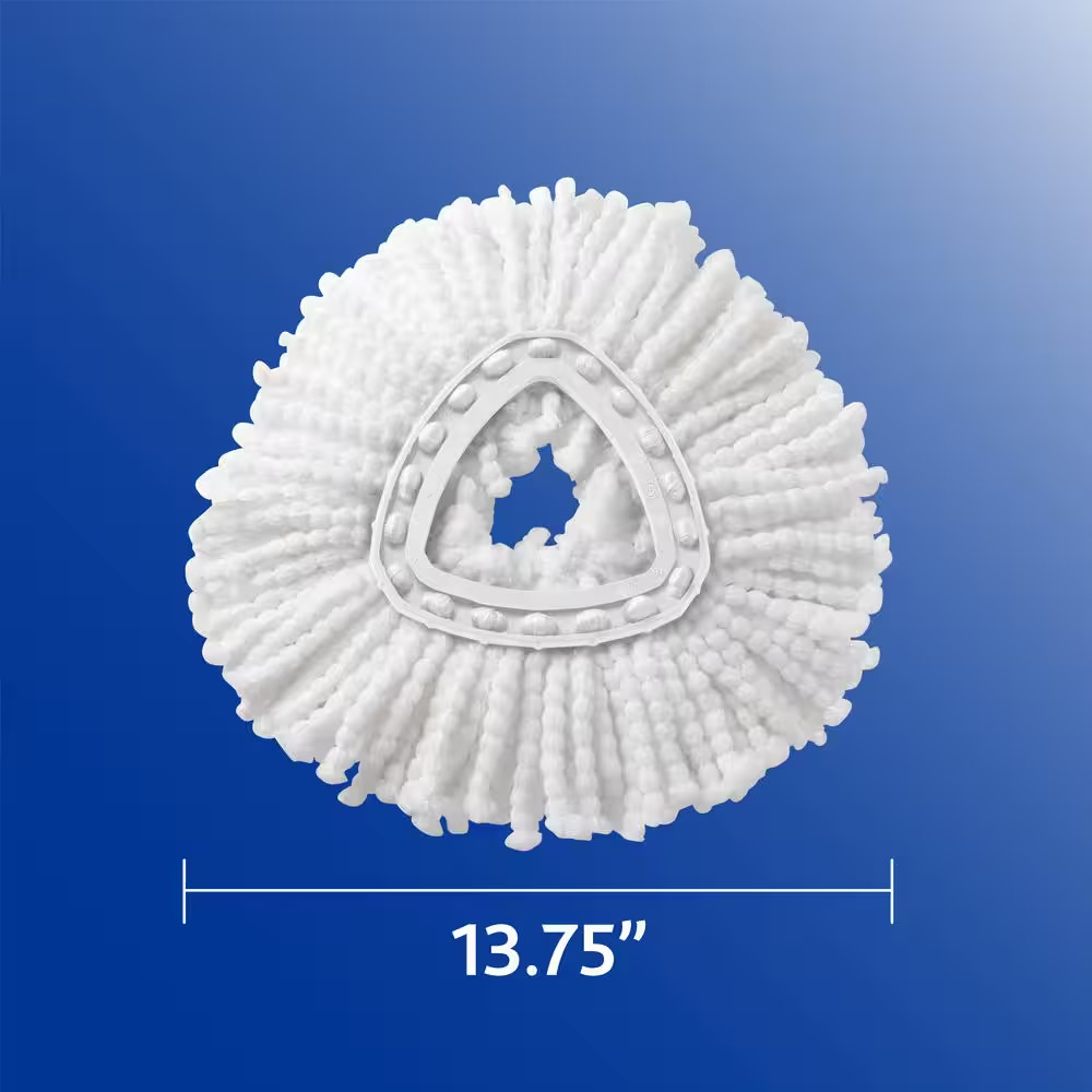 Easywring Spin Mop and Bucket System 2 Extra Machine Washable Mop Head Replaceme