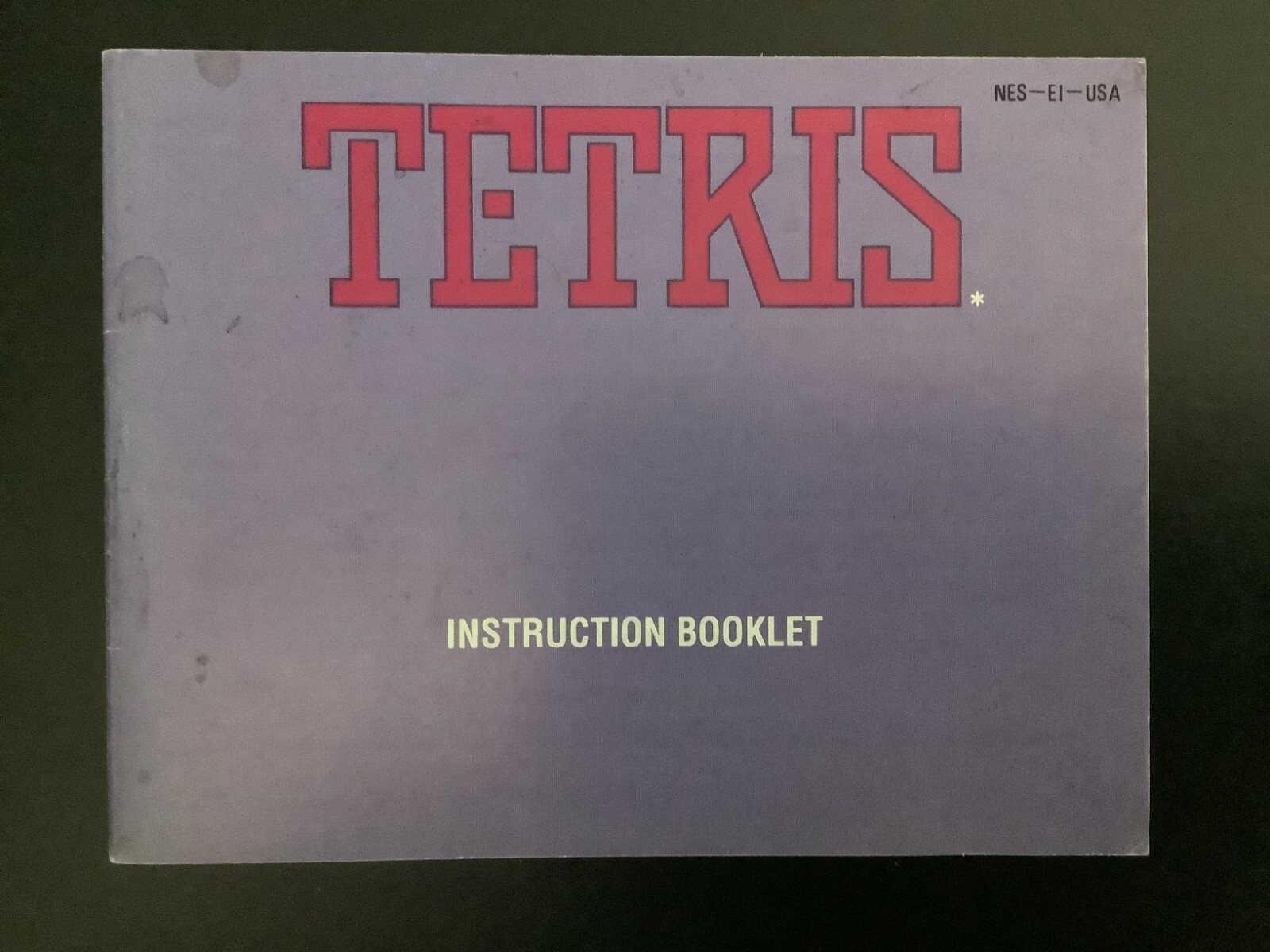 Tetris NES Nintendo Instruction Manual Only - Good Shape