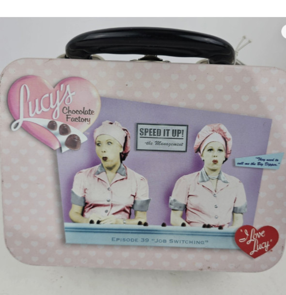 I Love Lucy Friends Forever Tin lunchbox with tags