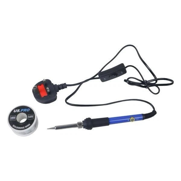 US PRO Tools 60W Soldering Iron Kit Adjustable Temp Irons Solder Tools