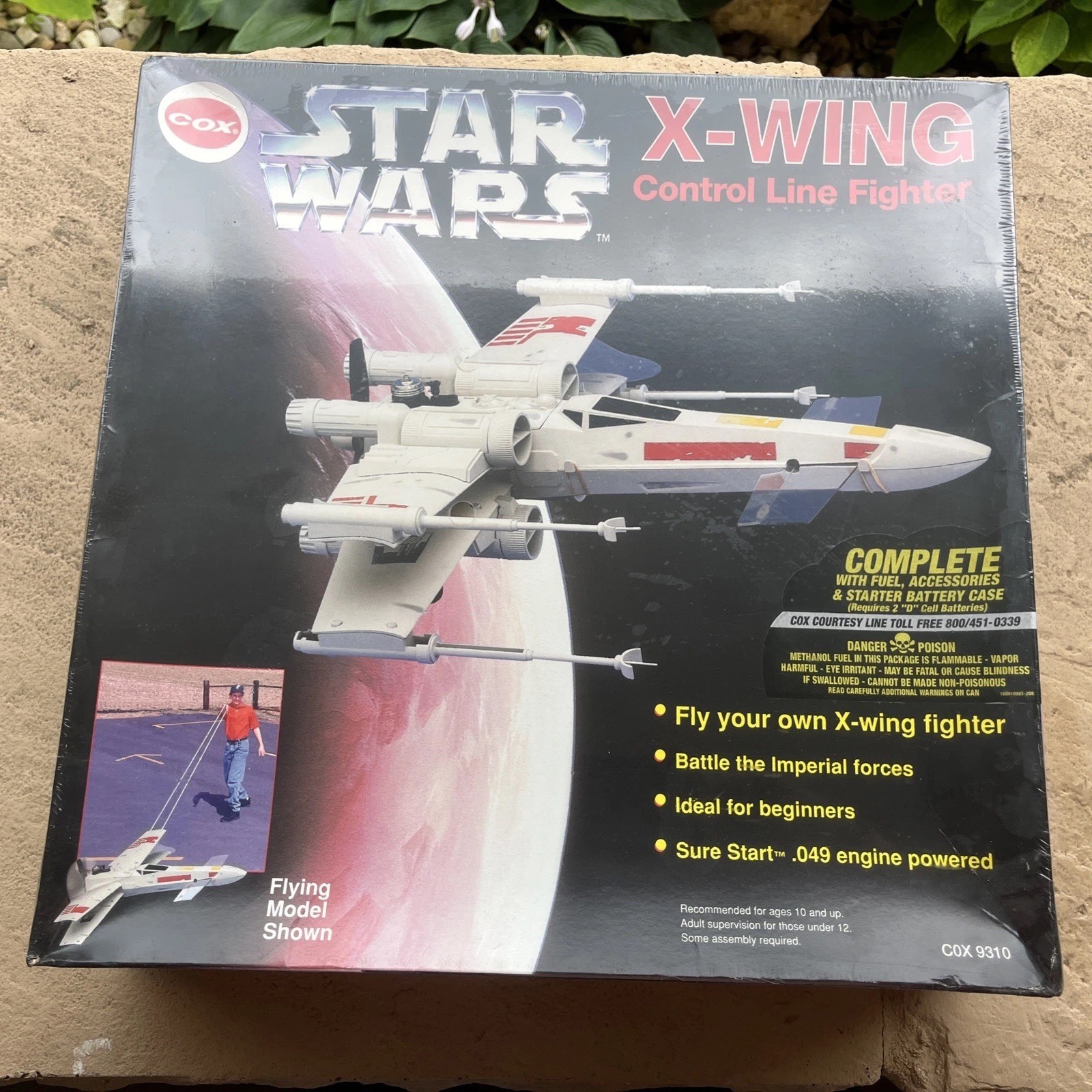 Vintage COX Star Wars X-Wing Control Line Fighter Model 9310 SEALED NEW 1997