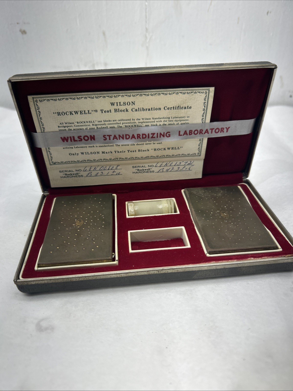 Wilson Rockwell Test Blocks. Rockwell Calibration Blocks. B Scale