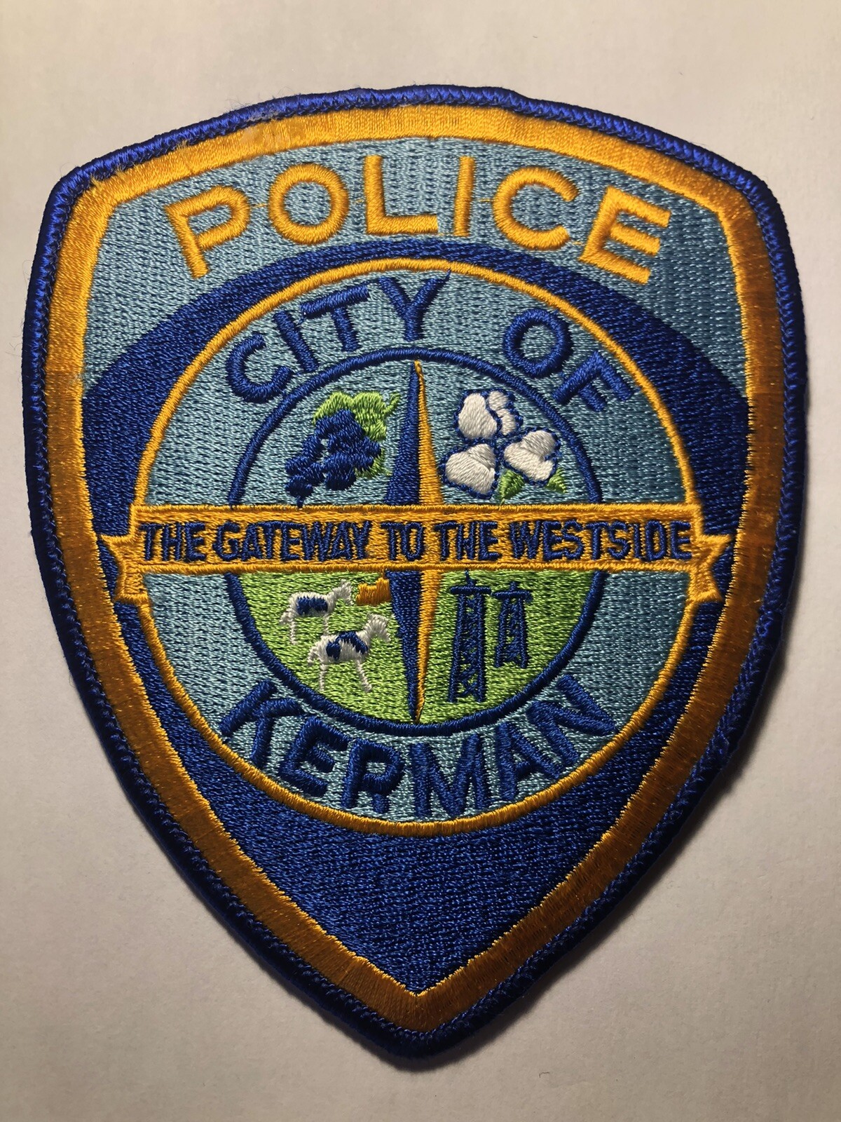 Kerman California Police Patch ~ Style 2