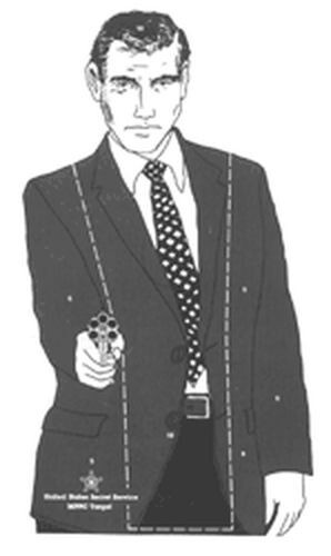 MPPC United States Secret Service Hostile Man Targets, 22.5" x 35", SHIPS FREE