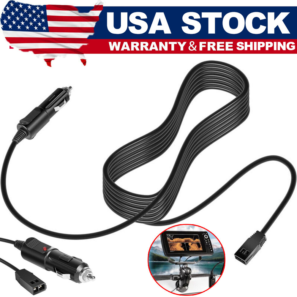 For Humminbird Helix 5/7/8/9/10/12/15 ICE Helix 12V-DC Port Power Cord 720105-1