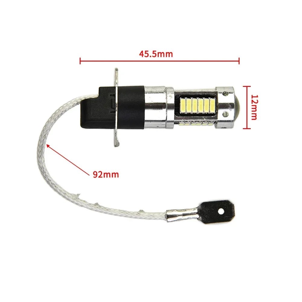 2PCS H3 LED Fog Driving Light Bulbs Conversion Kit Super Bright DRL 6000K White