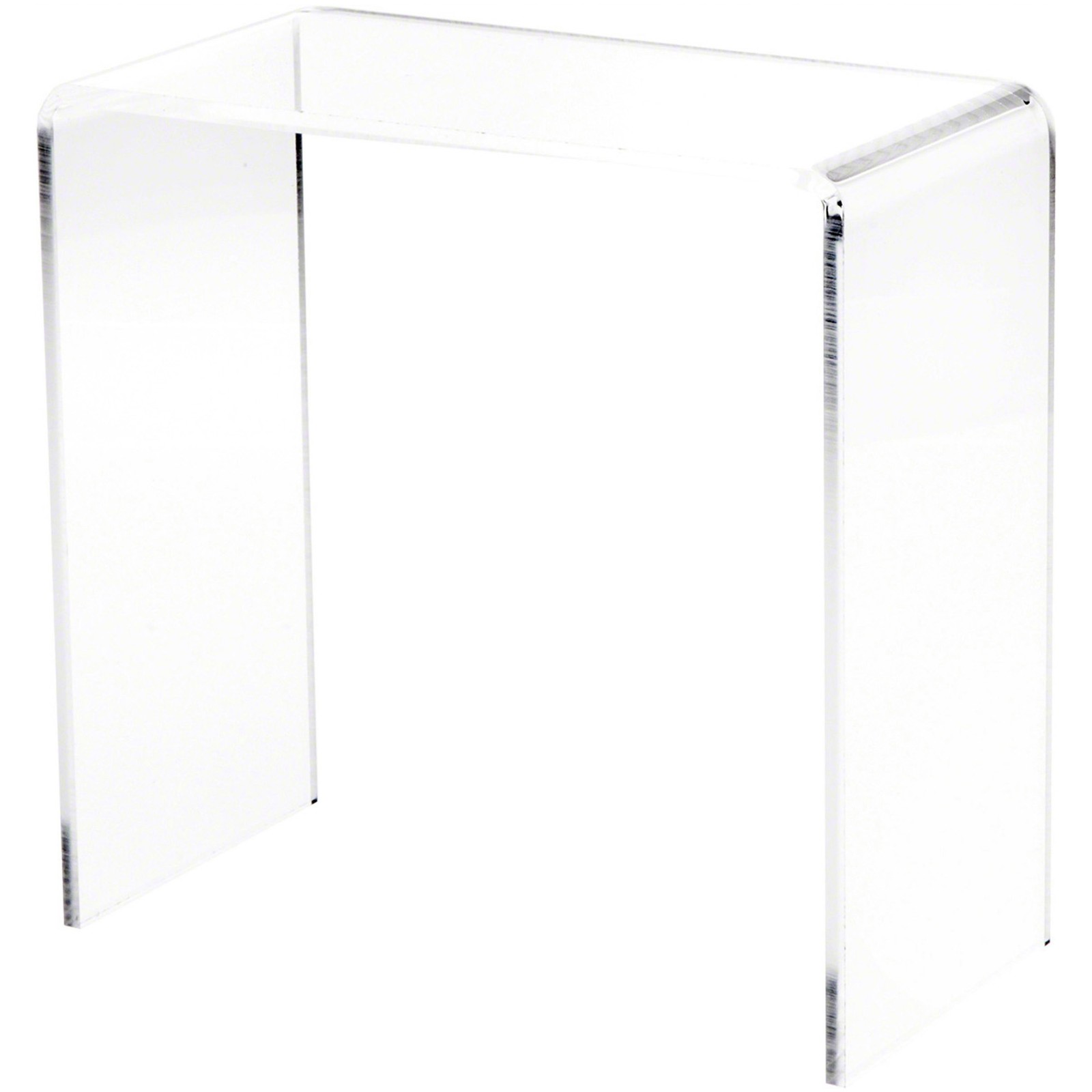 Plymor Clear Acrylic Vertical Rectangular Display Riser, 9" H x 9" W x 4.5" D