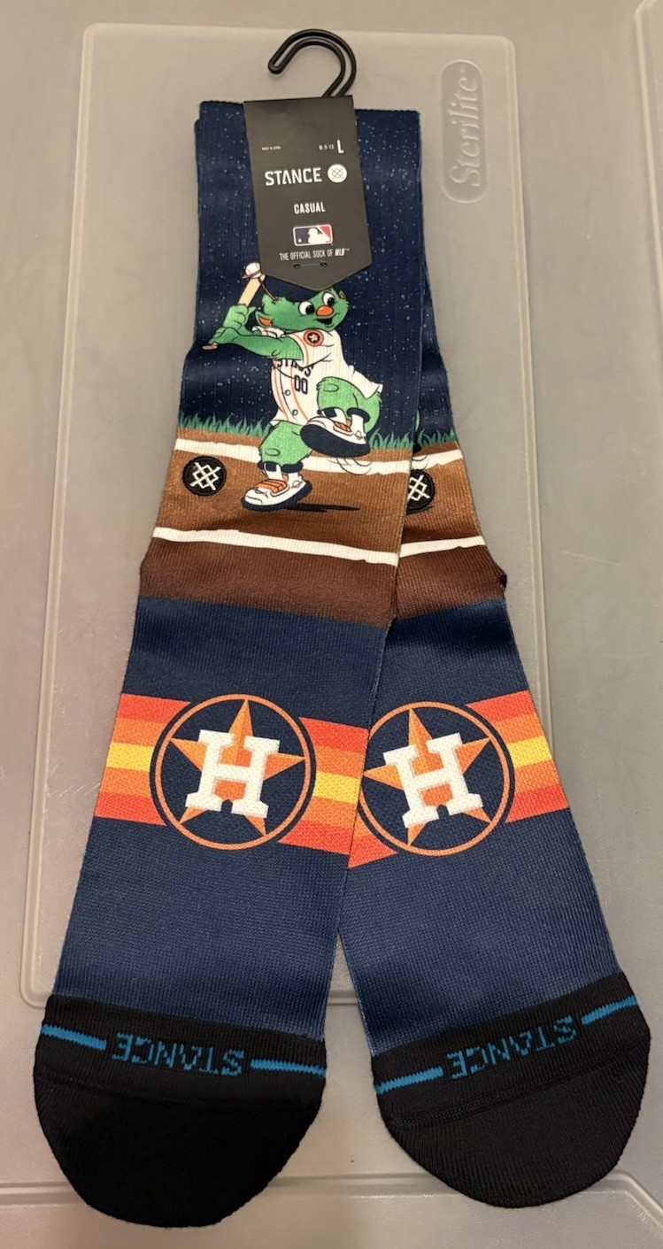 Stance Astros Orbit Socks Sz L 9 - 13
