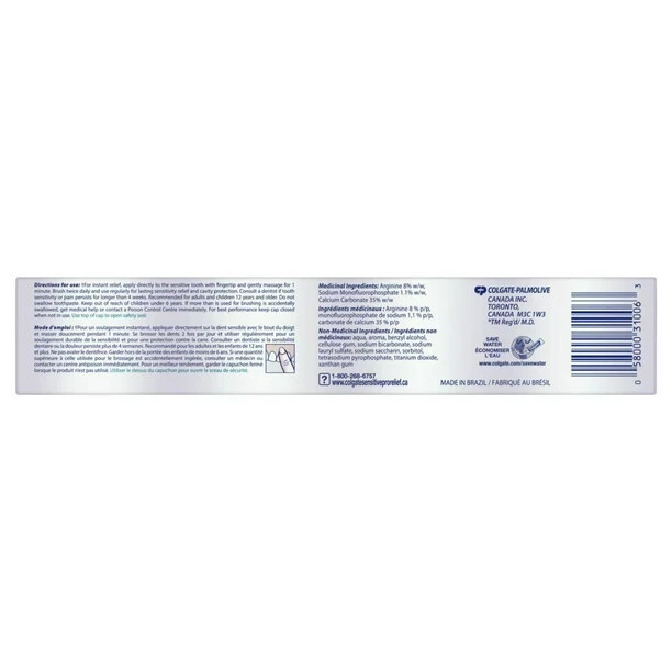 10x Colgate Sensitive Pro-Relief Complete 120ml Toothpaste Arginine, Canada