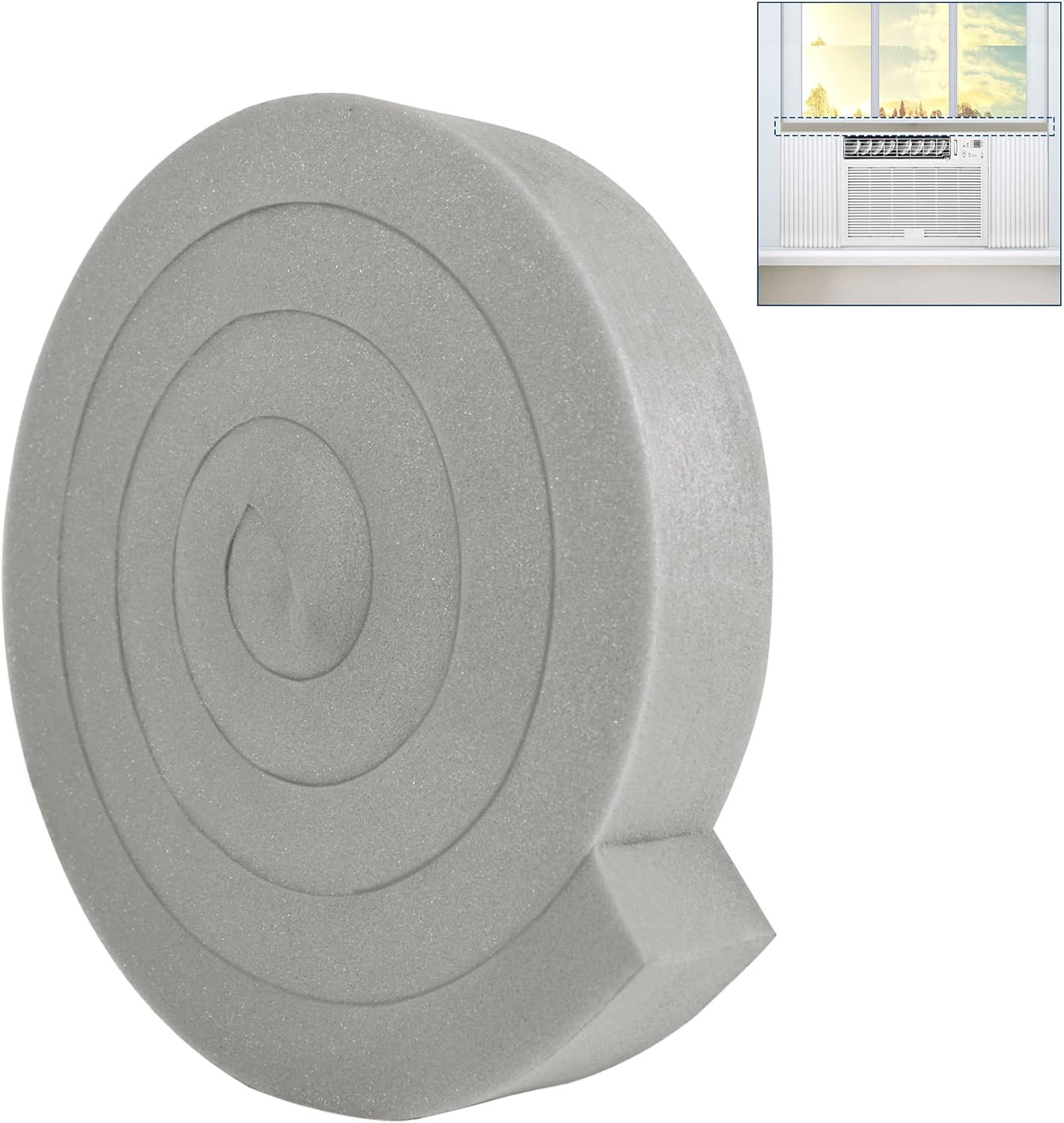 Window Air Conditioner Foam Seal Strip, 2 Inch Wide X 1 Inch Thick High Resilien