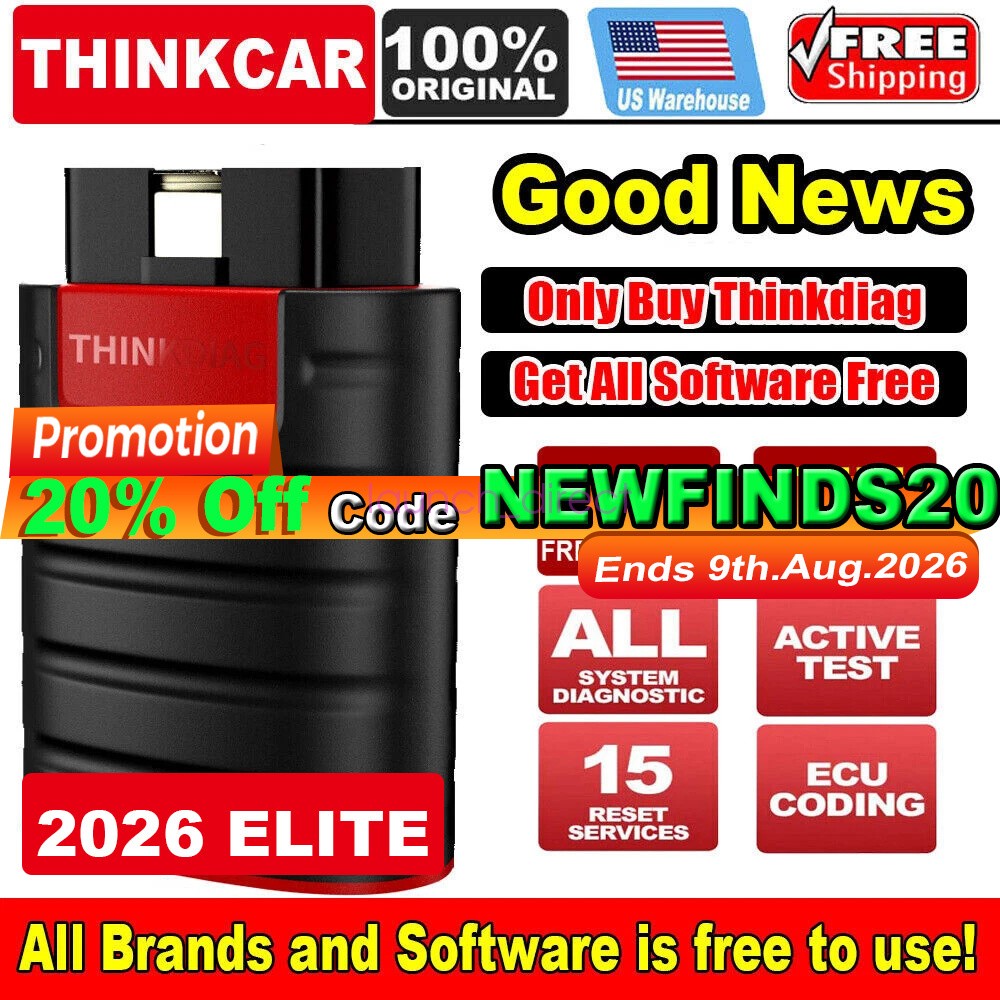 THINKCAR THINKDIAG Bidirectional OBD2 Scanner Diagnostic Tool Full Software free