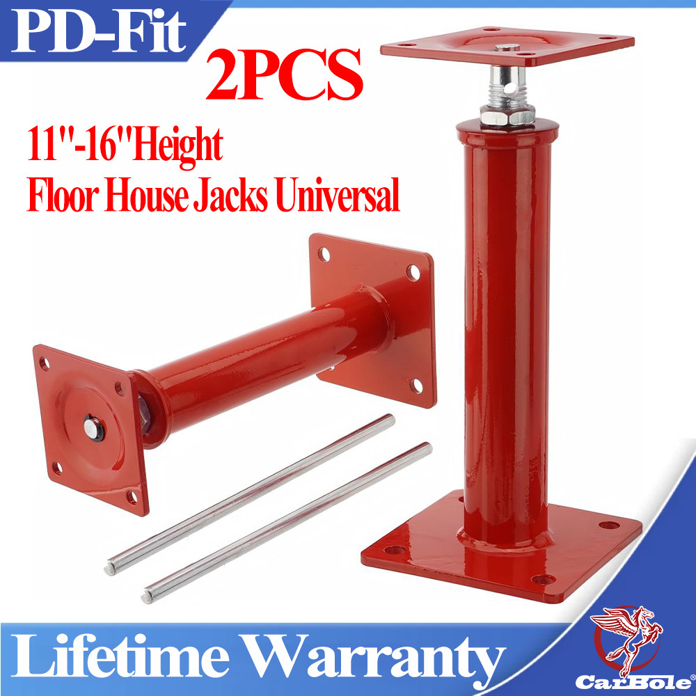 Universal 11"-16"Height Floor House Jacks for Leveling Crawlspace Screw PoleJack