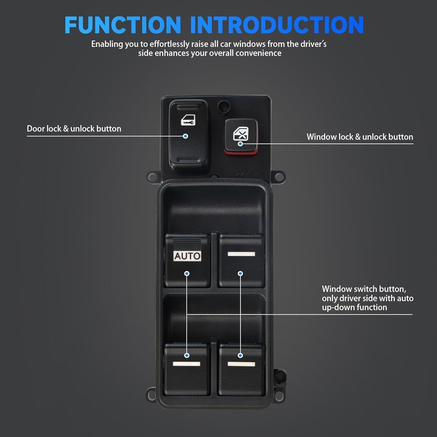 Master Window Switch Controller Button for Honda Accord 2003 2004 2005 2006 NEW