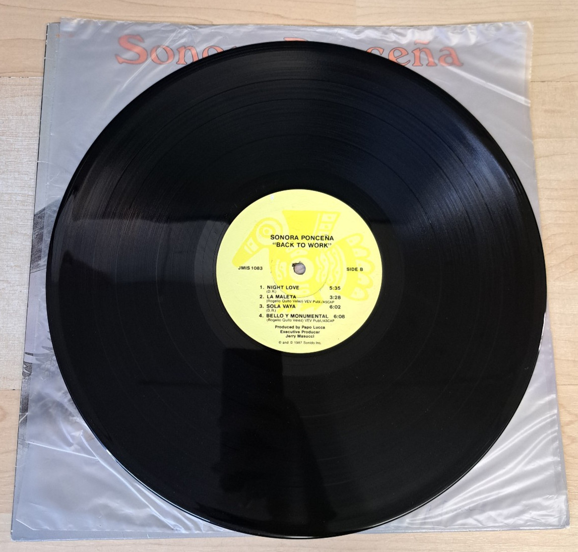 Sonora Poncena Back to Work Vinyl Record, JMIS 1083