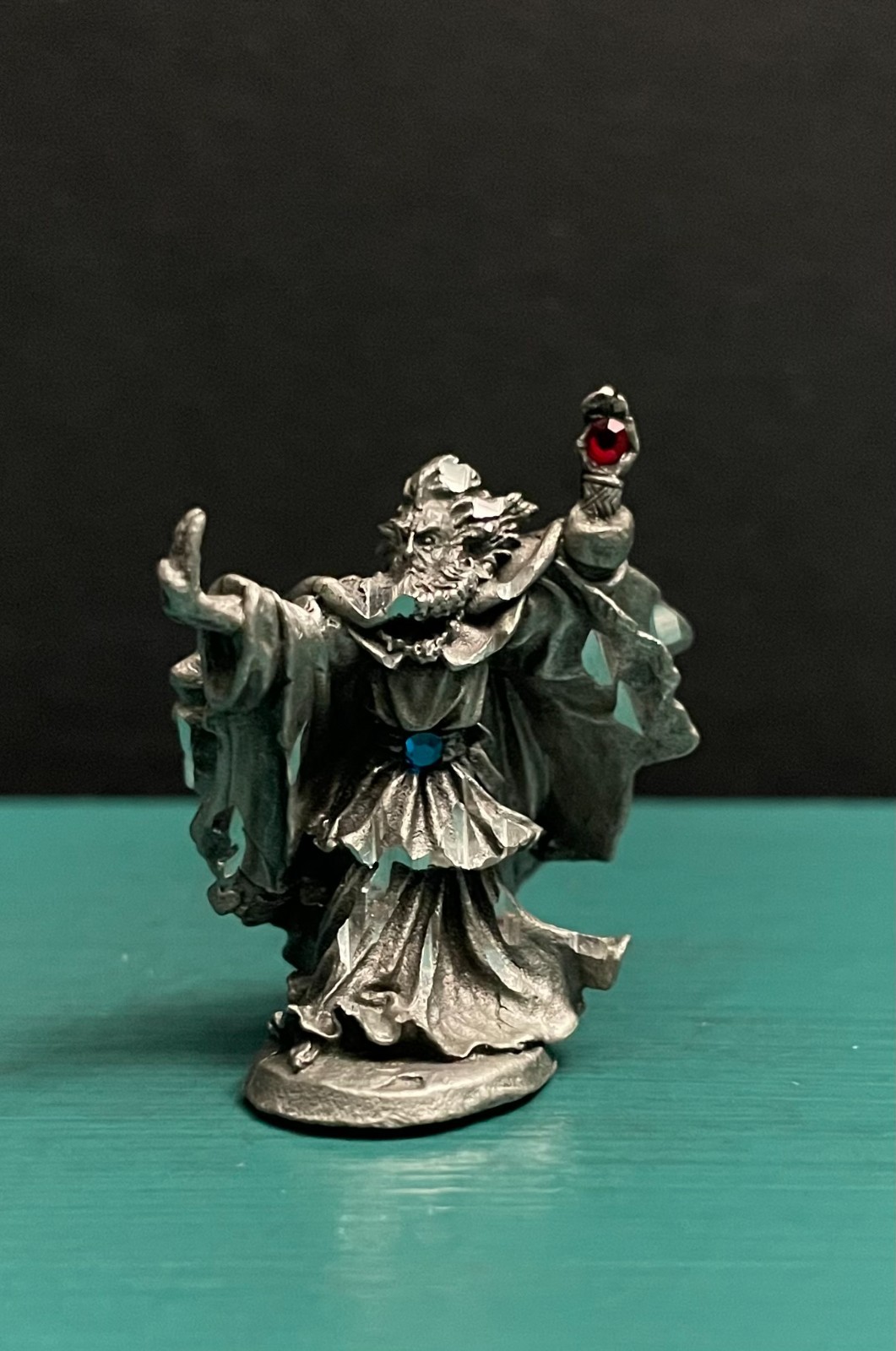 TSR Partha Pewter Forgotten Realms Sorcerer Mage Mini Figurine OOP LOTR GOT AD&D