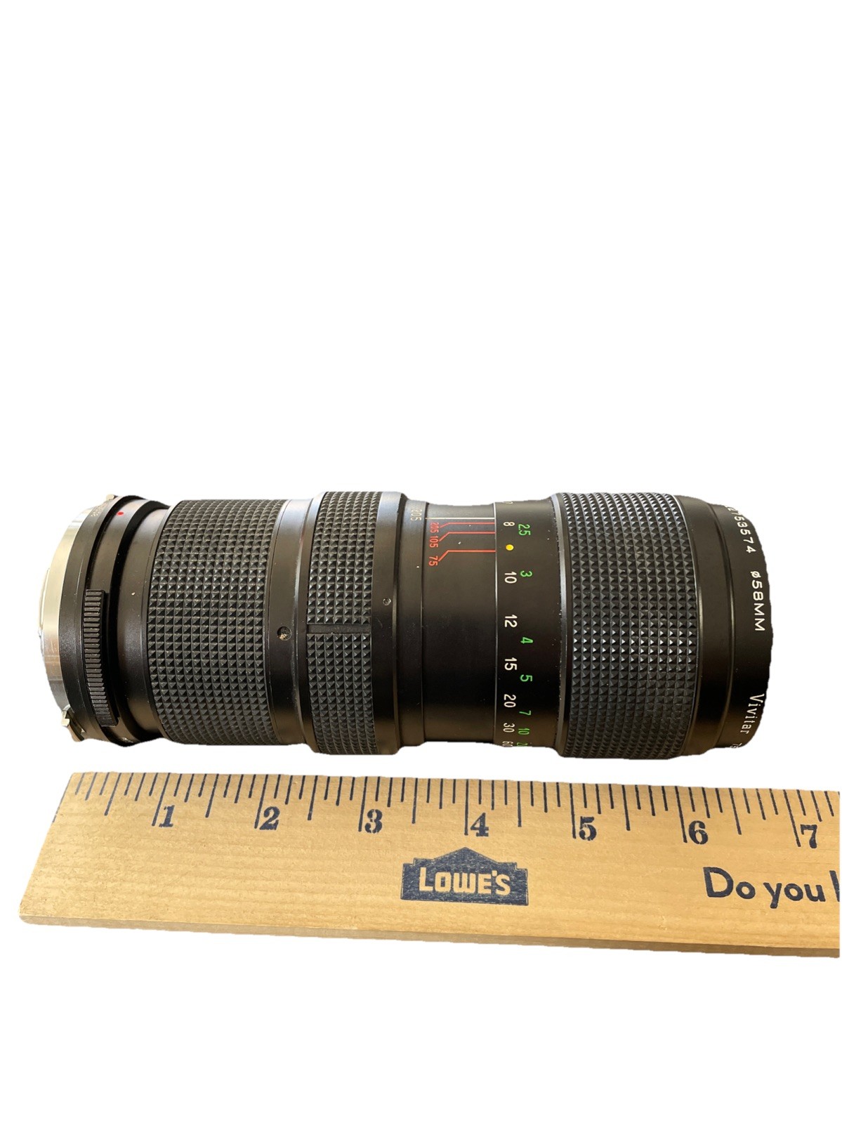 Vivitar 75-205mm f/3.8 Manual Focus Zoom Lens For Nikon F AI Mount Vintage