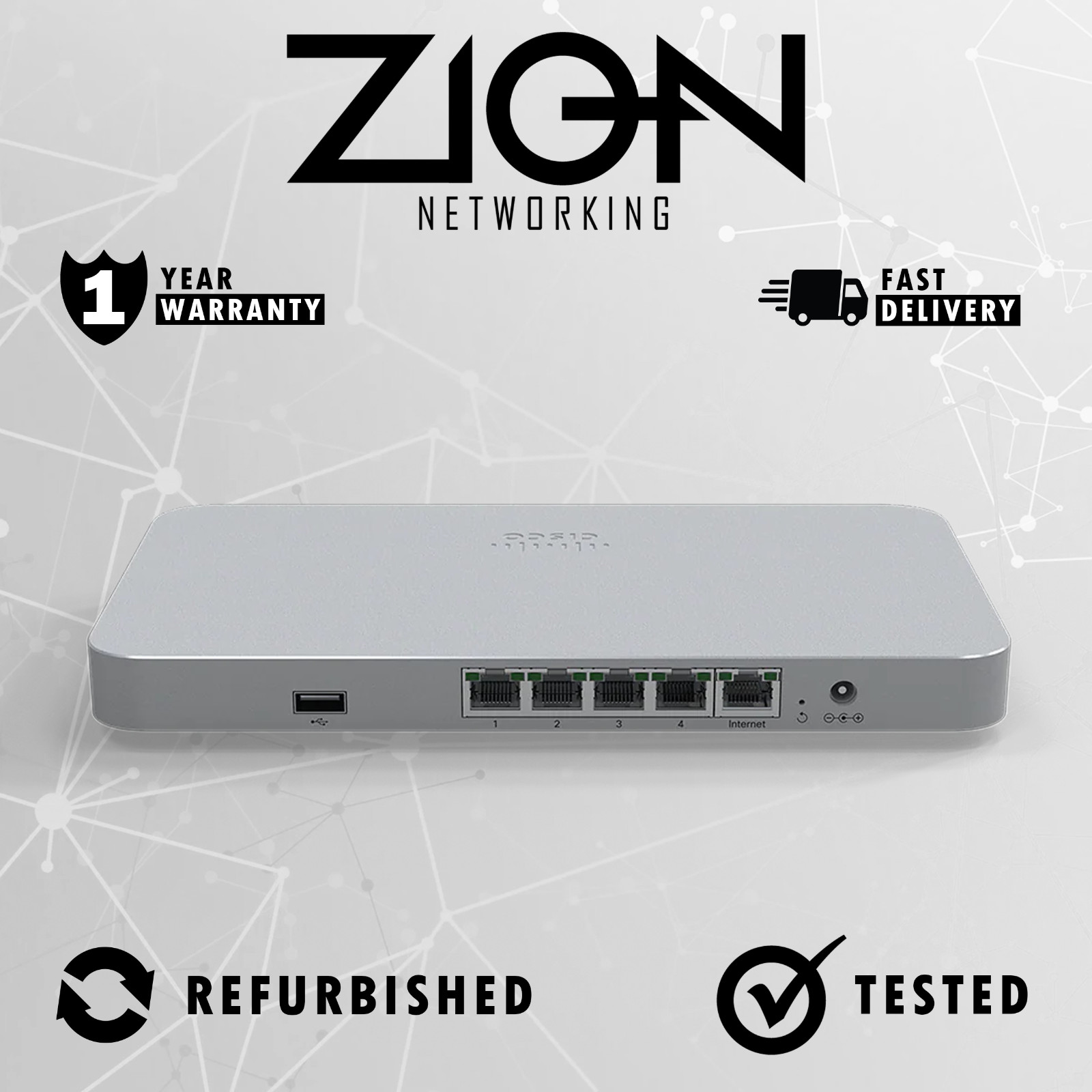 Cisco Meraki MX64-HW Cloud Managed Firewall - UNCLAIMED