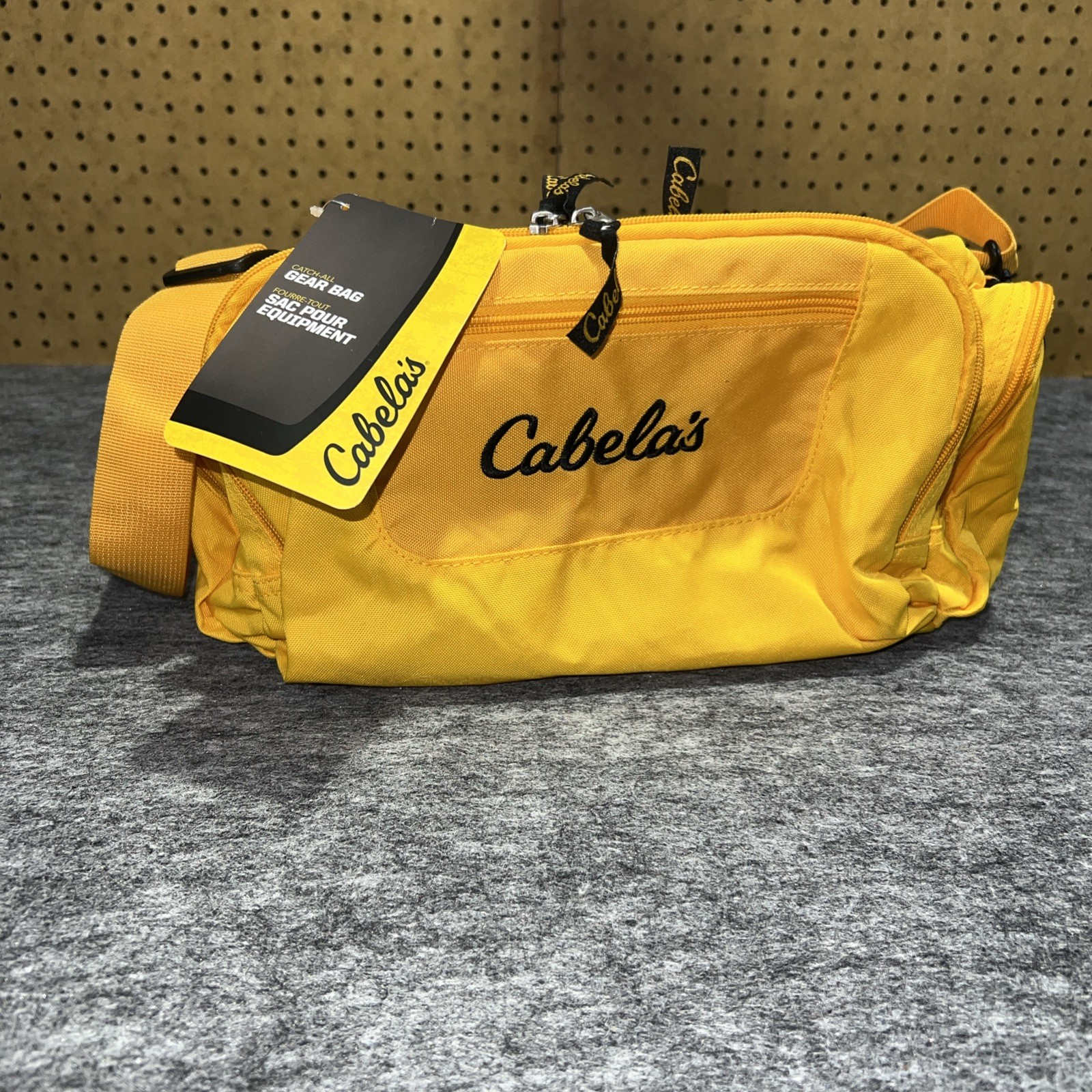 Cabela's Catch All Gear Travel Bag Outdoors Yellow Duffel Bag Hunting Fishing