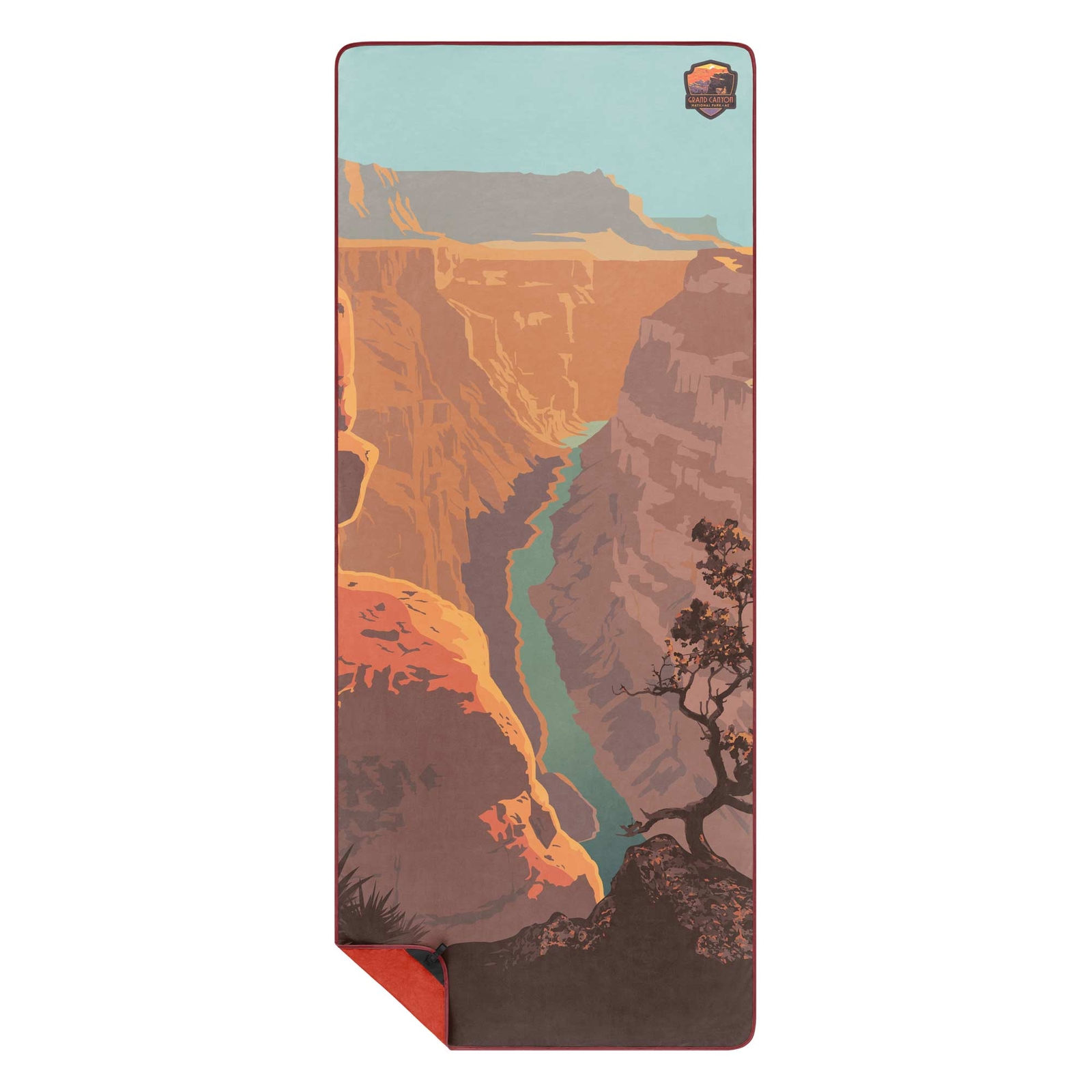 RUMPL Towel EVERYWHERE SHAMMY PRINTED NATIONAL PARK LC | Towel Blanket