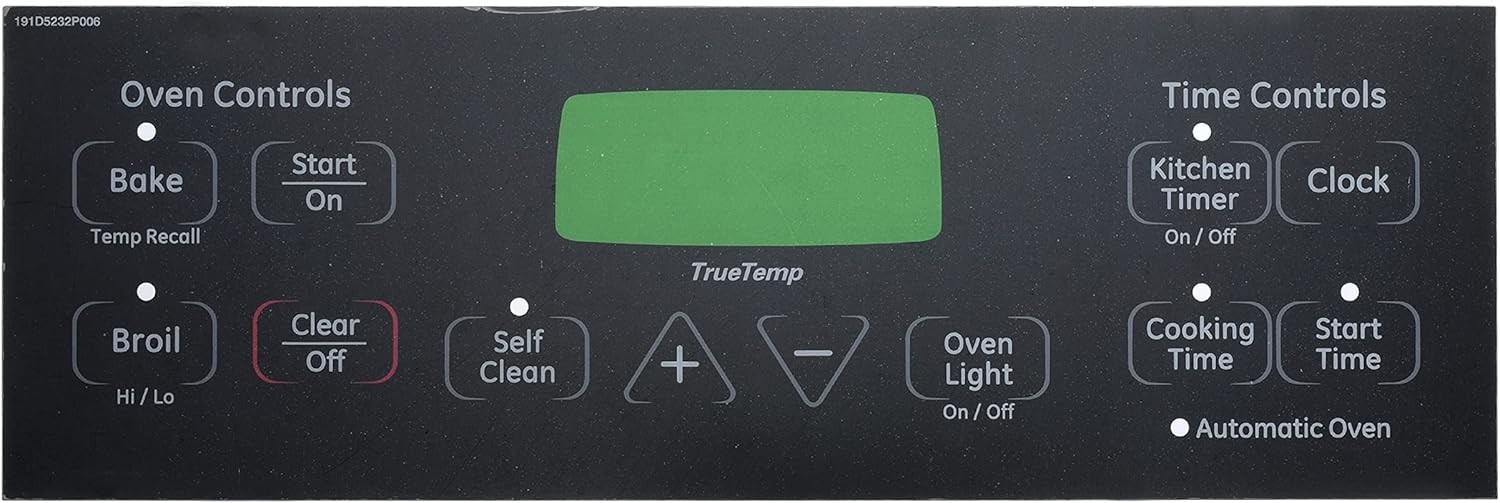GE Range Stove Oven Overlay (WB27T11229)