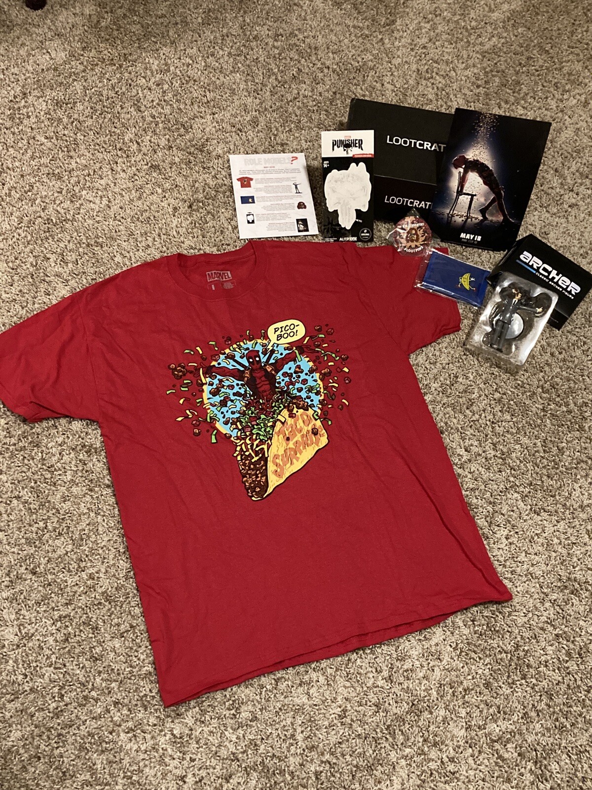 Deadpool Loot Crate Big Lebowski,  new in box