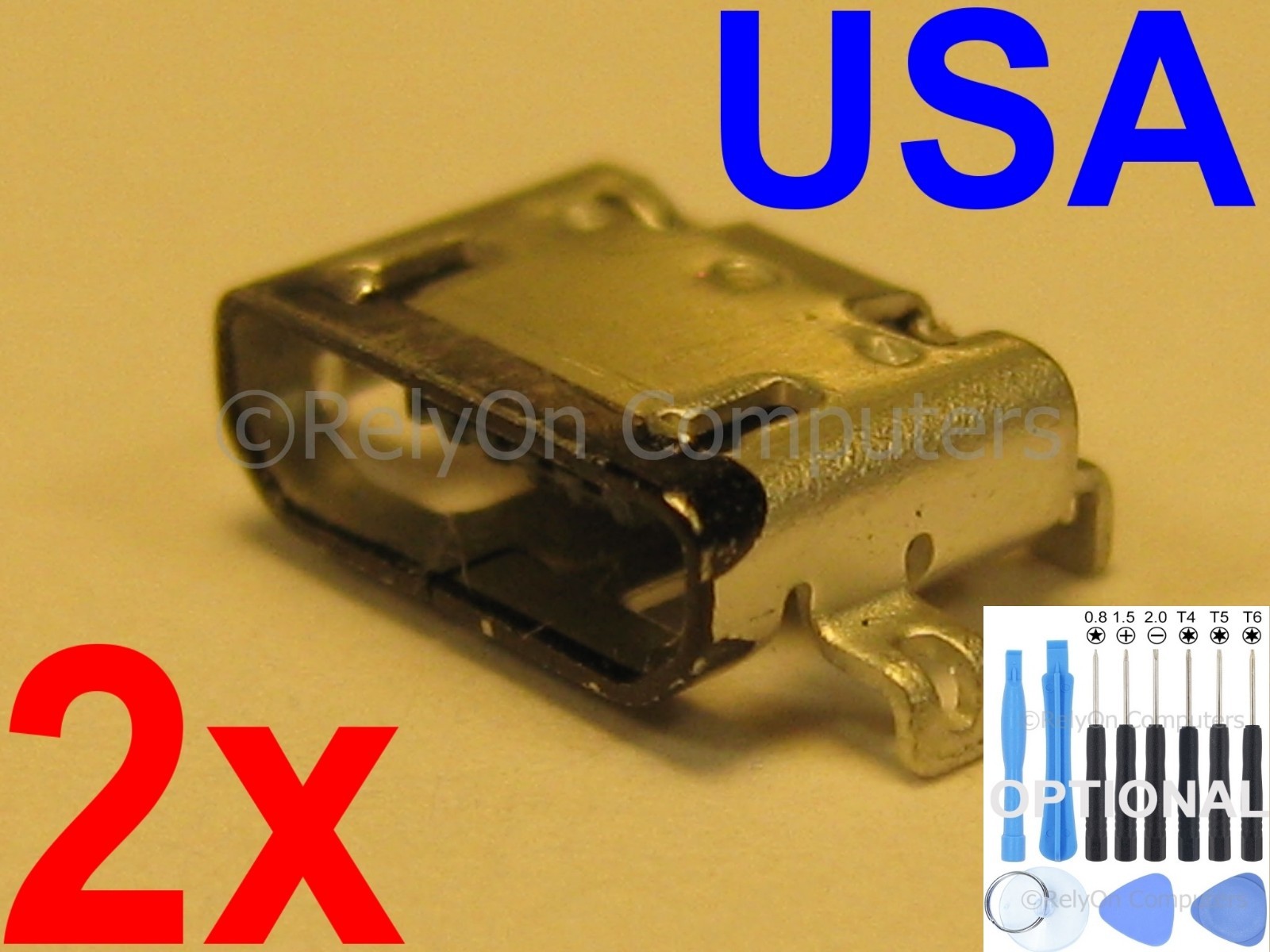 2x Micro USB Charging Port Sync For Motorola Moto X Pure Edition 2015 XT1575 USA