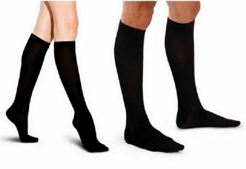 (5 Pairs) Compression 15-20mmHg Graduated Support Socks Calf Mens Womens S-XXL