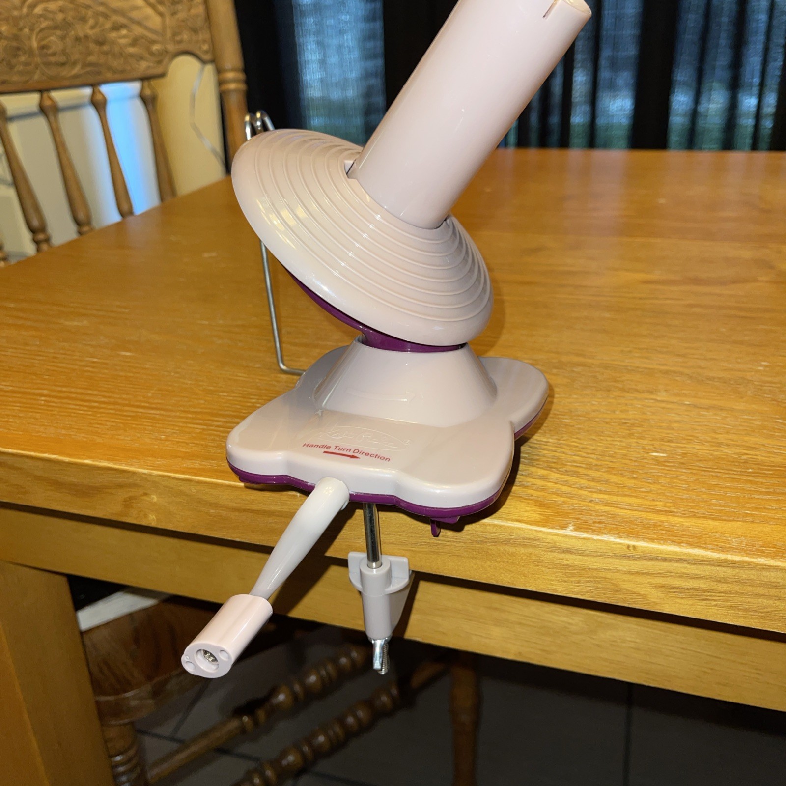 Knit Picks 82009-CA Yarn Ball Winder - Maroon And Tan